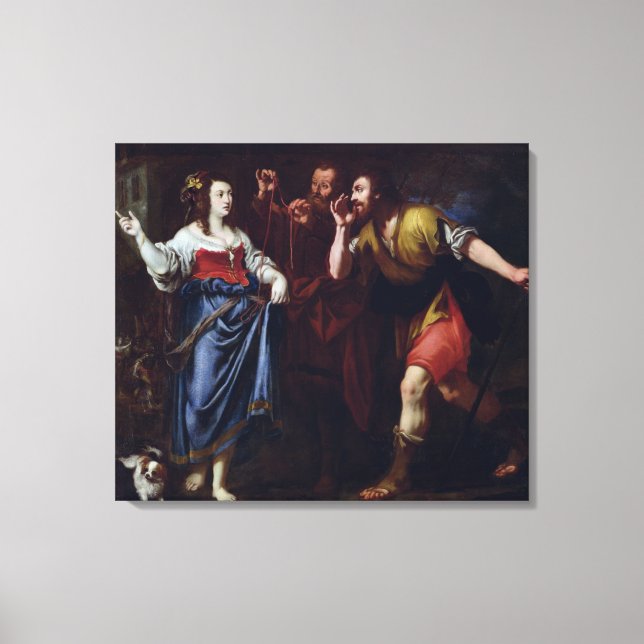 Rahab and the Emissaries of Joshua Canvas Print (Front)