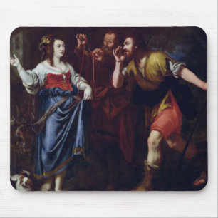 Rahab and the Emissaries of Joshua Mouse Mat