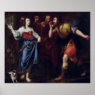 Rahab and the Emissaries of Joshua Poster