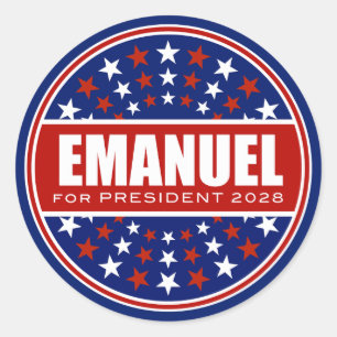 Rahm Emanuel for President 2028 Classic Round Sticker