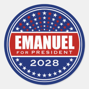 Rahm Emanuel for President 2028 Classic Round Sticker