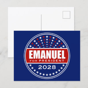 Rahm Emanuel for President 2028 Postcard