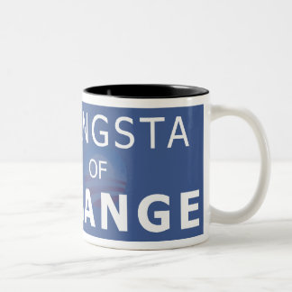 Rahm Emanuel The Gangsta of Change Two-Tone Coffee Mug