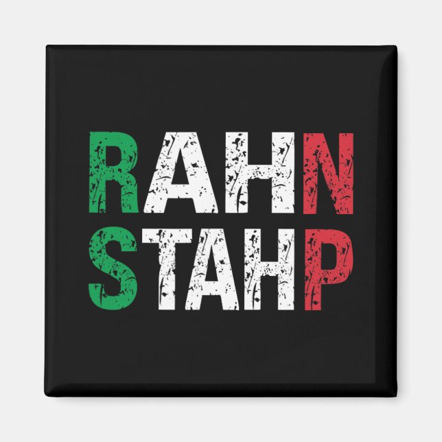 Rahn Staph New Jersey Garden Nj Shore Italian Flag Magnet (Front)