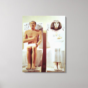 Rahotep and his Wife, Nofret Canvas Print