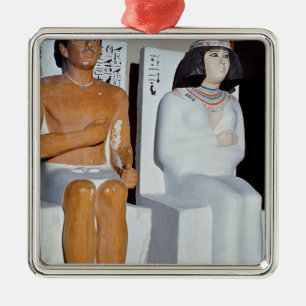 Rahotep and his Wife, Nofret, from Meydum Metal Tree Decoration