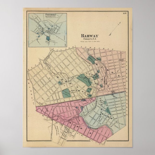 Rahway, NJ Poster (Front)