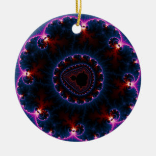 Rai - Fractal Art Ceramic Tree Decoration