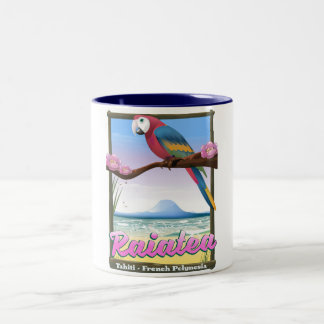 Raiatea Society Islands,Tahiti,French Polynesia. Two-Tone Coffee Mug