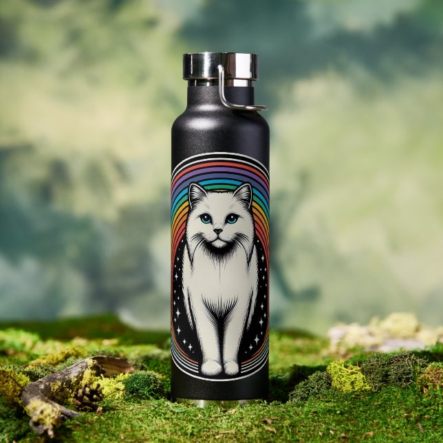 Raibow Cat Water Bottle (Outdoor)