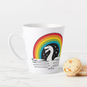 Raibow Sea Monster Latte Mug