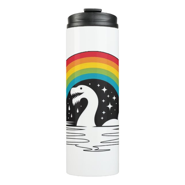 Raibow Sea Monster Thermal Tumbler (Front)