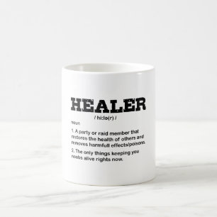 RAID HEALER Funny Gamer Gaming Video Gamer Girl Coffee Mug