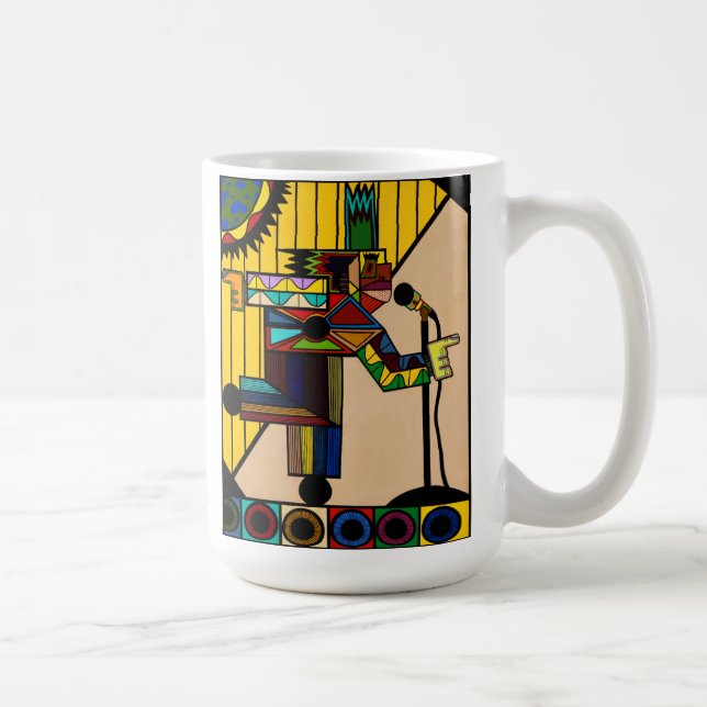 "Raid I Blues" by Ruchell Alexander Coffee Mug (Right)