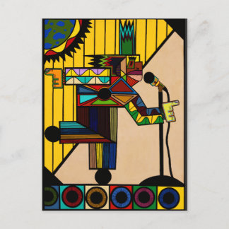 "Raid I Blues" by Ruchell Alexander Postcard