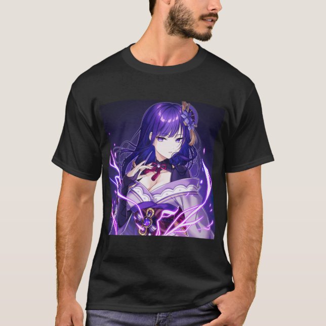 Raiden Shogun genshin impact (11) T-Shirt (Front)