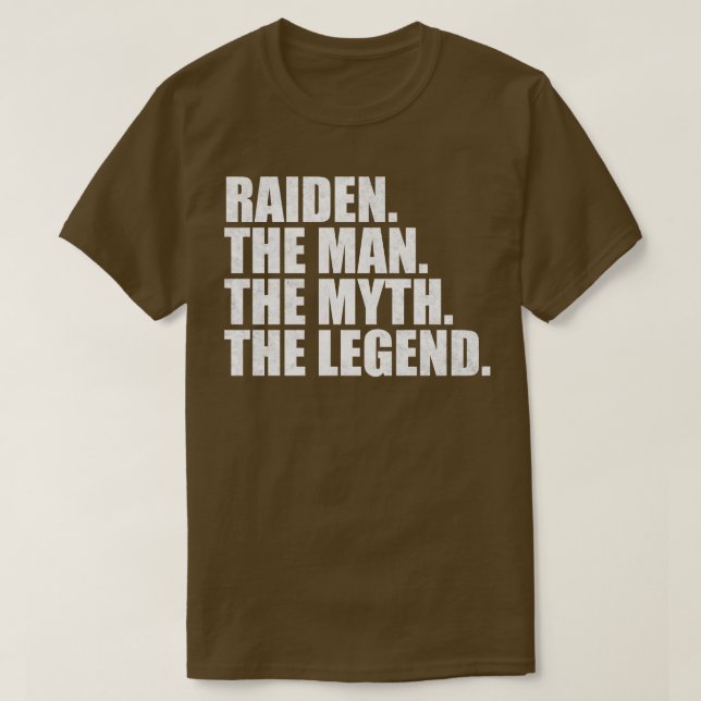 RaidenRaiden Name Raiden given name T-Shirt (Design Front)