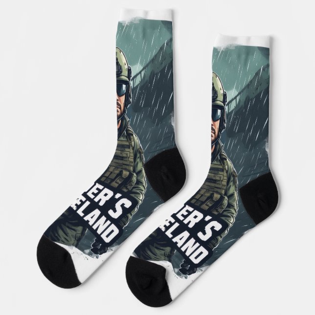 Raider’s Wasteland Sakhal Socks (Left)