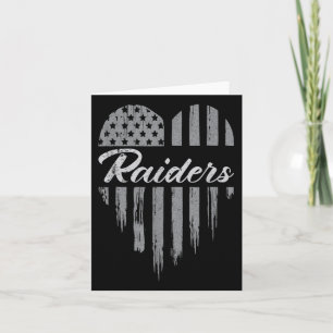 Raiders Heart Name Men Women Girl Kid Card