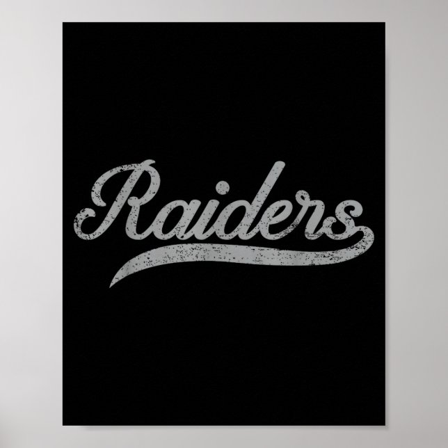 Raiders Name Usa Flag Gift Men Women Boy Girl  Poster (Front)