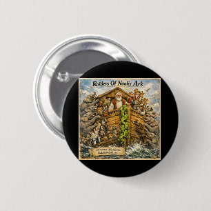 Raiders of Noah’s Ark Cartoon by Rick London 6 Cm Round Badge