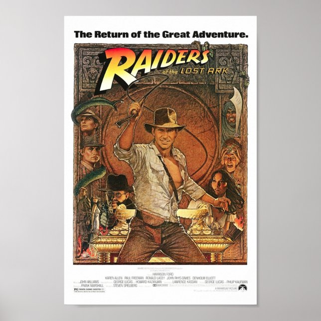 Raiders of the Lost Ark Poster (Front)