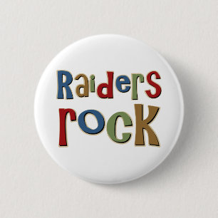 Raiders Rock 6 Cm Round Badge