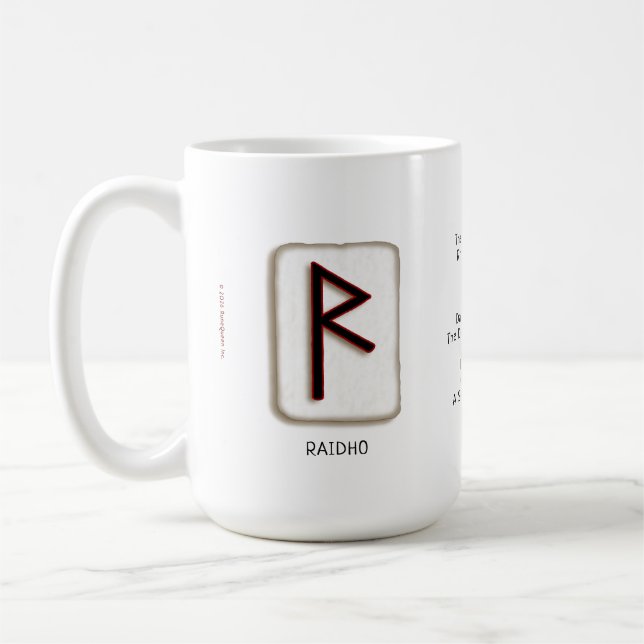 Raidho RuneStone 15 oz. Mug (Left)