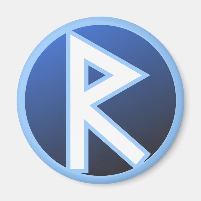 Raido Ride Rune Magnet (Front)