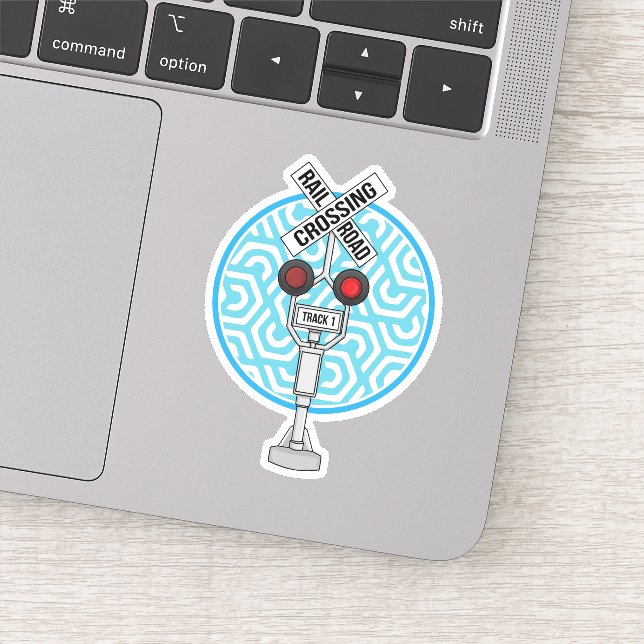 Rail Road Crossing Cute Train Sign (Detail)