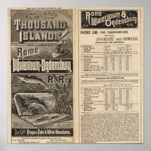 Rail Route to the Thousand Islands Poster