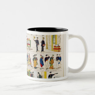 Rail Travel, c.1850 Two-Tone Coffee Mug