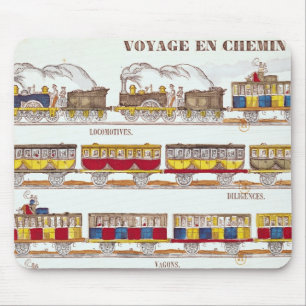 Rail Travel in 1845 Mouse Mat