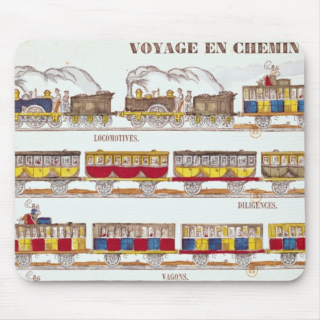 Rail Travel in 1845 Mouse Mat (Front)