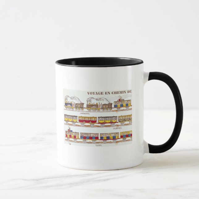 Rail Travel in 1845 Mug (Right)