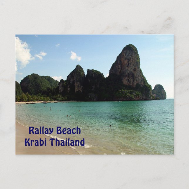 Railay Beach Krabi Thailand Postcard (Front)