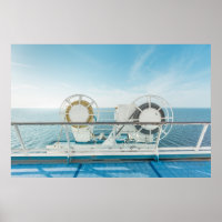 Railing Of A Cruise Ship