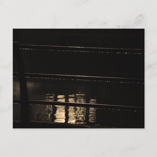 Railings and water drops postcard (Front)