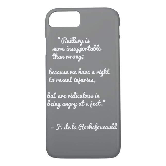 Raillery.. (Quotes, English) iPhone / iPad case (Back)