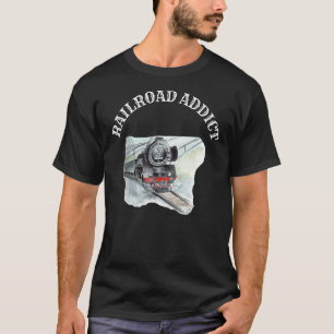 Railroad Addict Railway Enthusiast T-Shirt