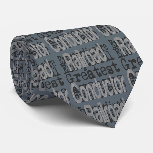 Railroad Conductor Extraordinaire Tie (Rolled)