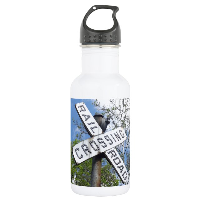 Railroad Crossing 532 Ml Water Bottle (Front)