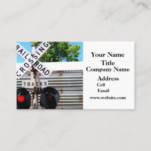 Railroad Crossing Business Card