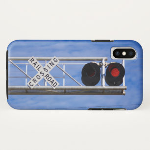 Railroad Crossing Cantilever Flashers iPhone X Case