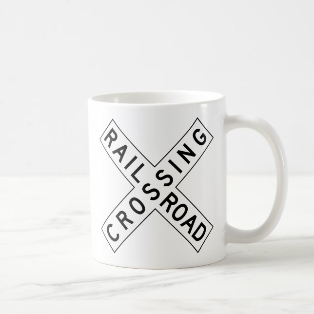 Railroad Crossing Coffee Mug (Right)