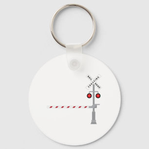 Railroad Crossing Key Ring