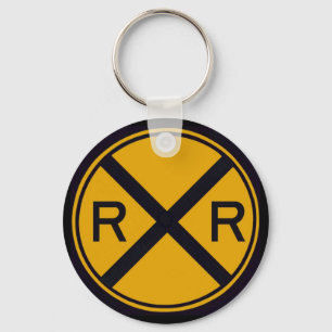 Railroad Crossing Key Ring