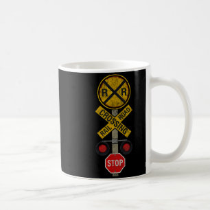 Railroad Crossing Locomotive Model Train Lover Roa Coffee Mug