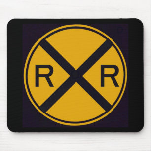 Railroad Crossing Mouse Mat