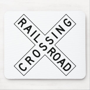 Railroad Crossing Mouse Mat